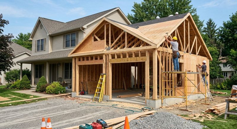 Attached Garage Construction in South Houston, TX