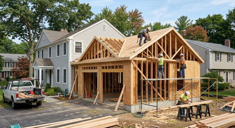 Two Story Garage Construction in Mount Pleasant, SC