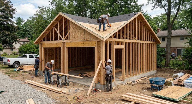 Wood Garage Installation in Mount Pleasant, SC